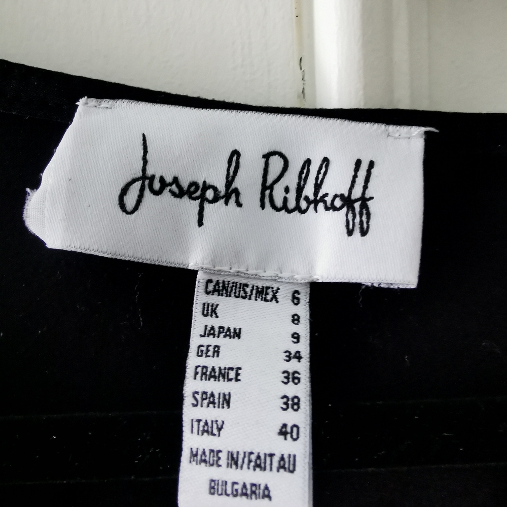 Womens Joseph RibKoff Smock Style B/W Tunic Top /Peekaboo Cut outs. Size 6 - Picture 5 of 8